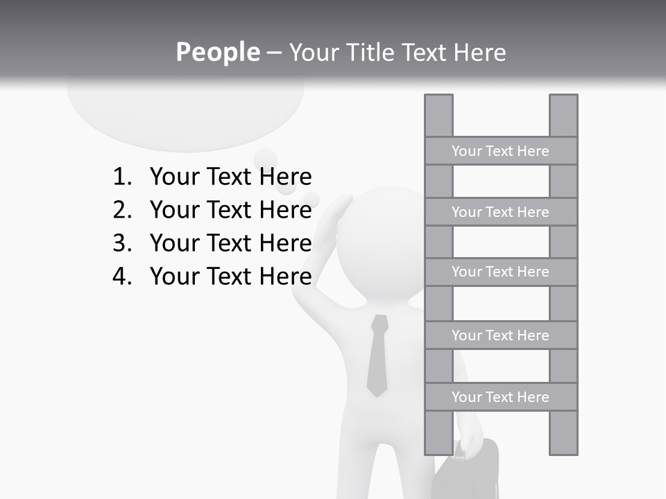 Chat Person Abstract PowerPoint Template