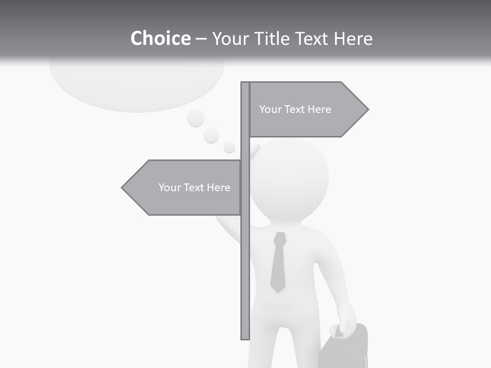 Chat Person Abstract PowerPoint Template