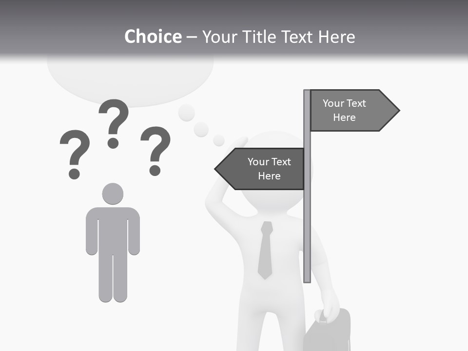 Chat Person Abstract PowerPoint Template