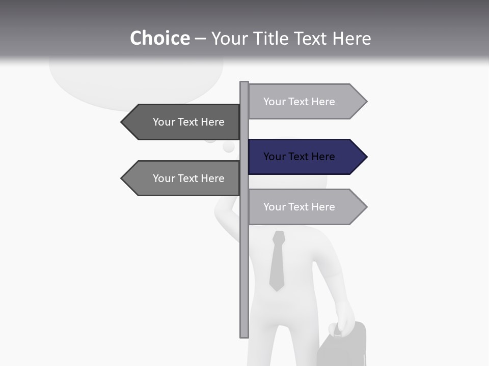 Chat Person Abstract PowerPoint Template