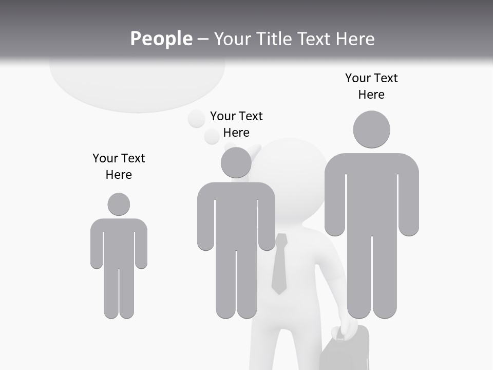 Chat Person Abstract PowerPoint Template