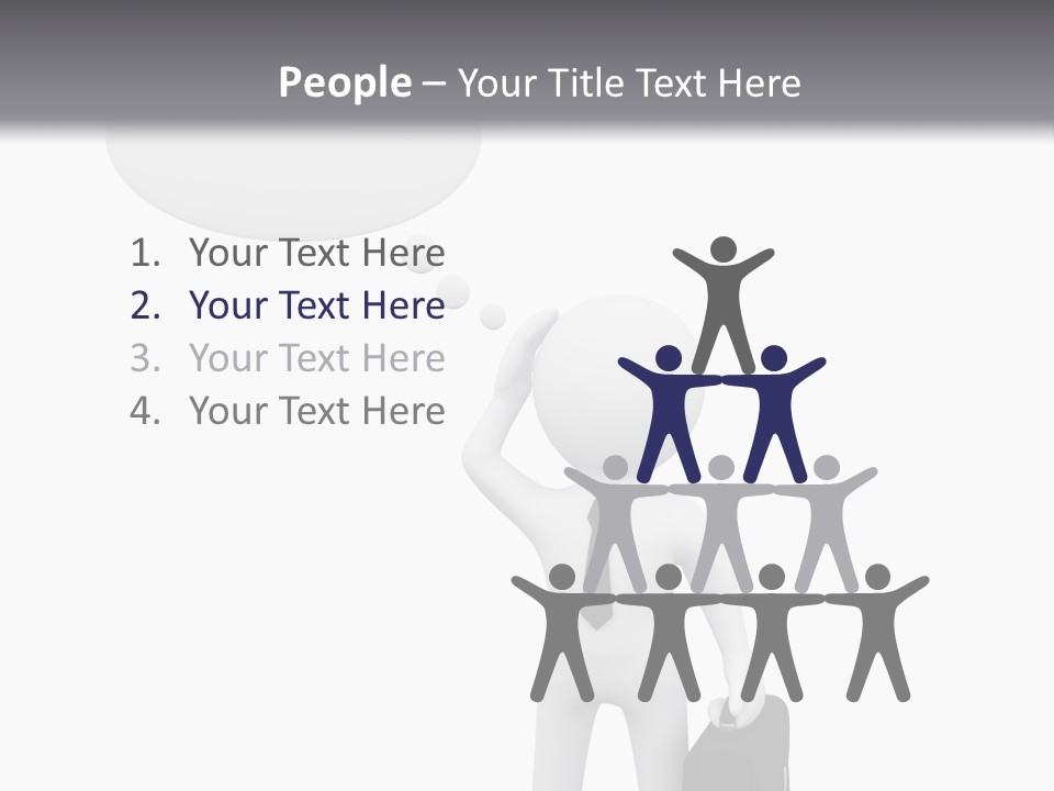 Chat Person Abstract PowerPoint Template
