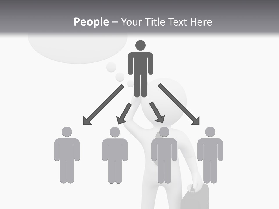 Chat Person Abstract PowerPoint Template