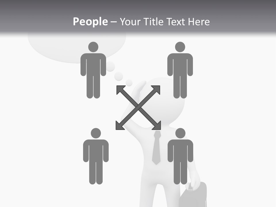 Chat Person Abstract PowerPoint Template