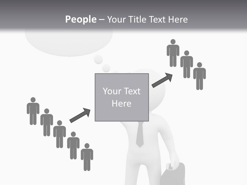 Chat Person Abstract PowerPoint Template