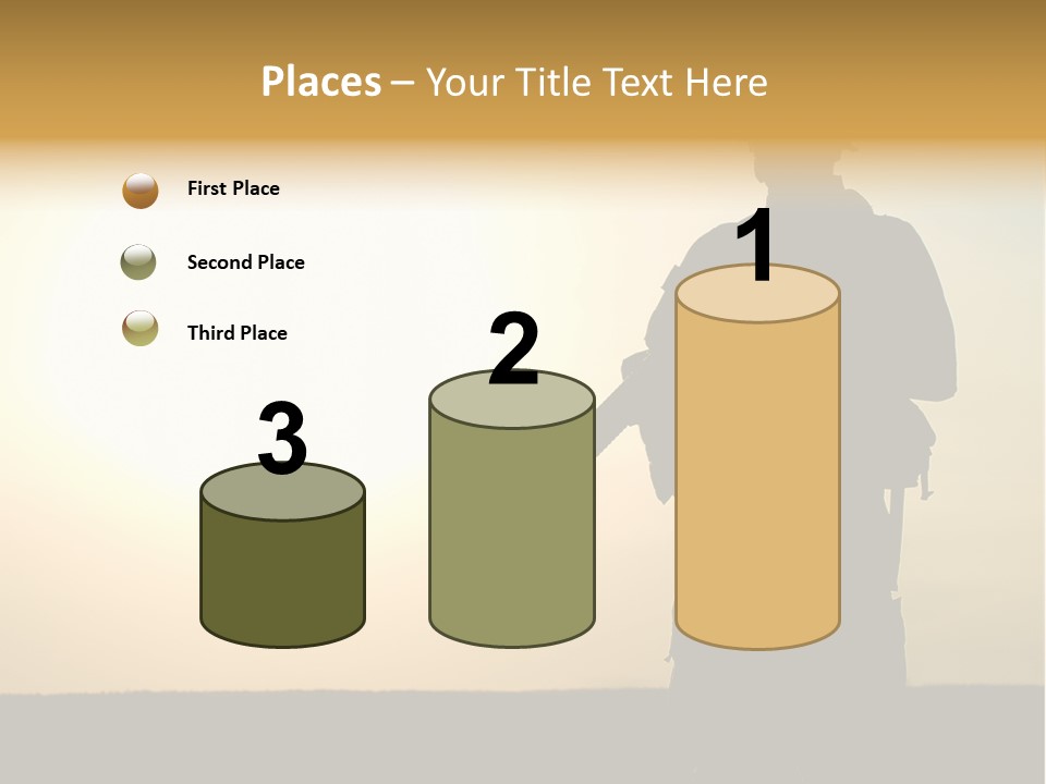American Soldier Iraq Ranger PowerPoint Template