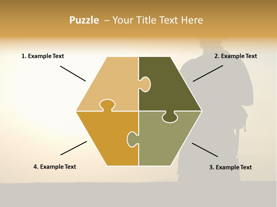 American Soldier Iraq Ranger PowerPoint Template