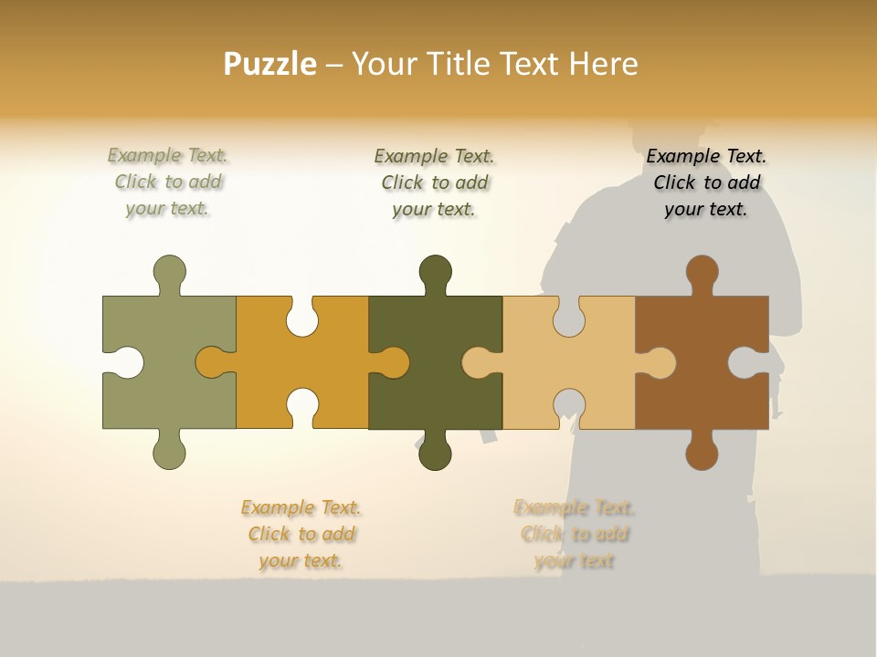 American Soldier Iraq Ranger PowerPoint Template