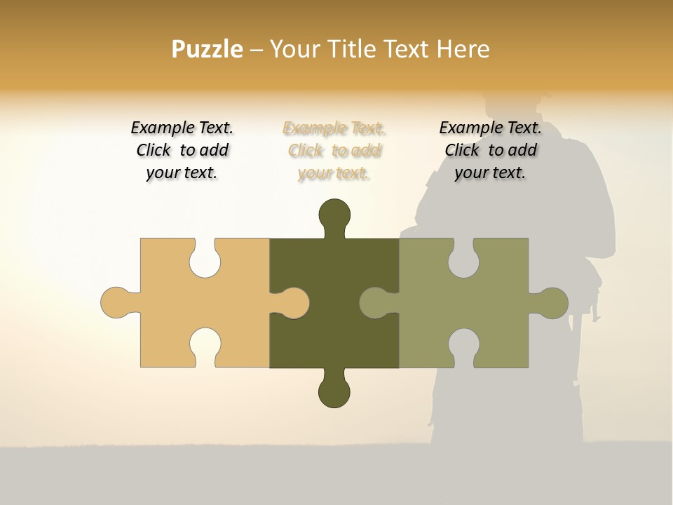 American Soldier Iraq Ranger PowerPoint Template