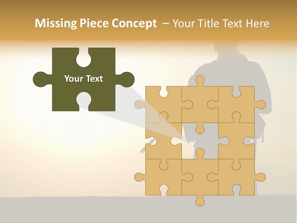 American Soldier Iraq Ranger PowerPoint Template