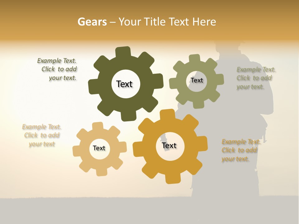 American Soldier Iraq Ranger PowerPoint Template