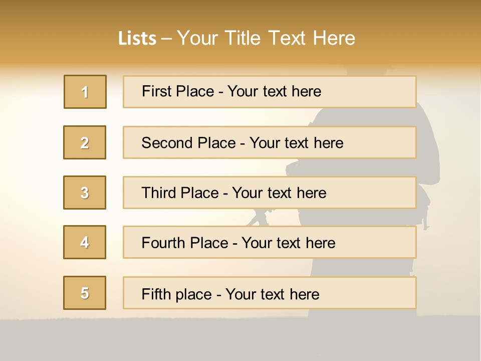 American Soldier Iraq Ranger PowerPoint Template