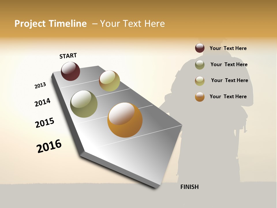 American Soldier Iraq Ranger PowerPoint Template