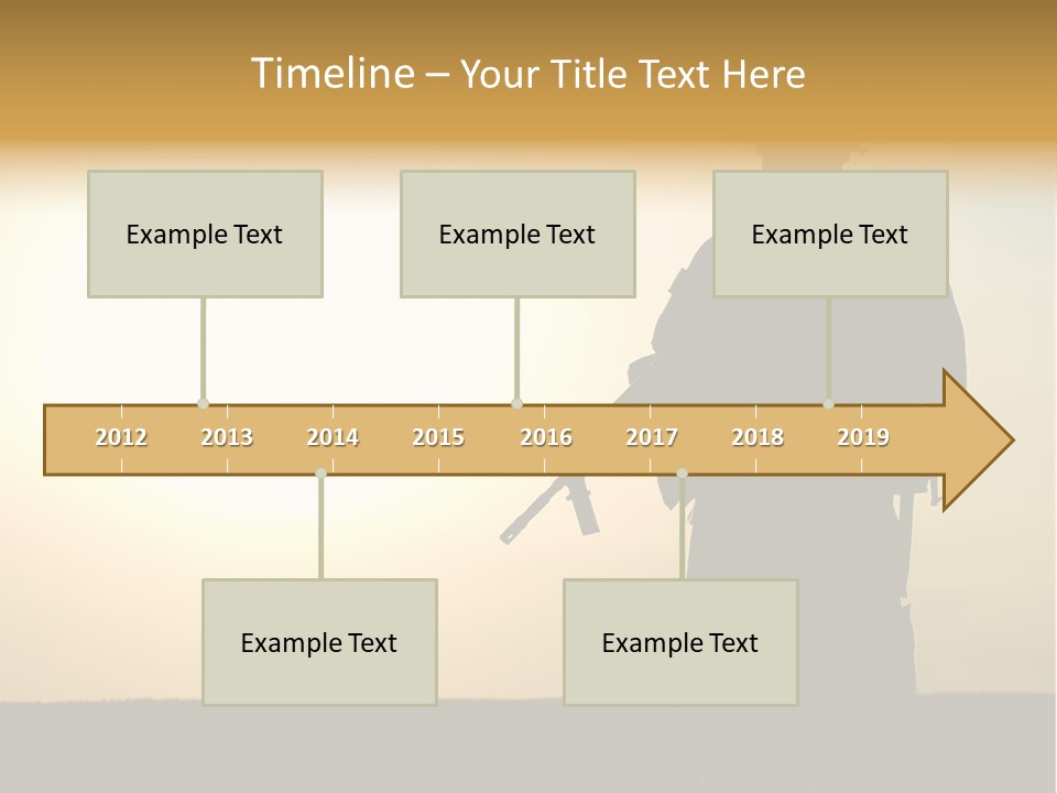 American Soldier Iraq Ranger PowerPoint Template