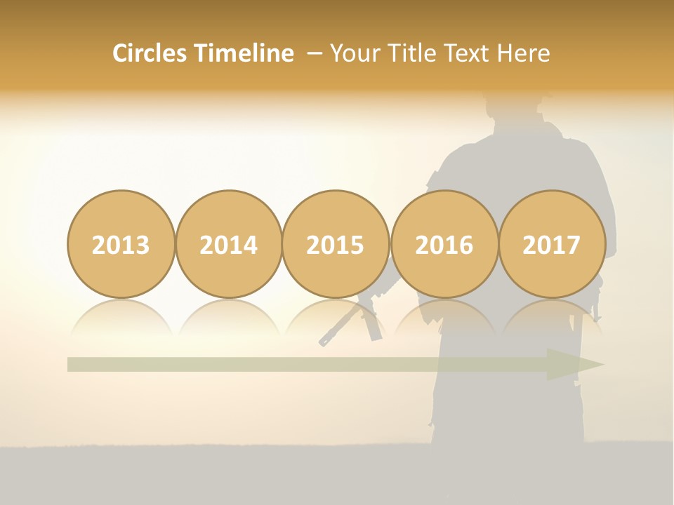 American Soldier Iraq Ranger PowerPoint Template