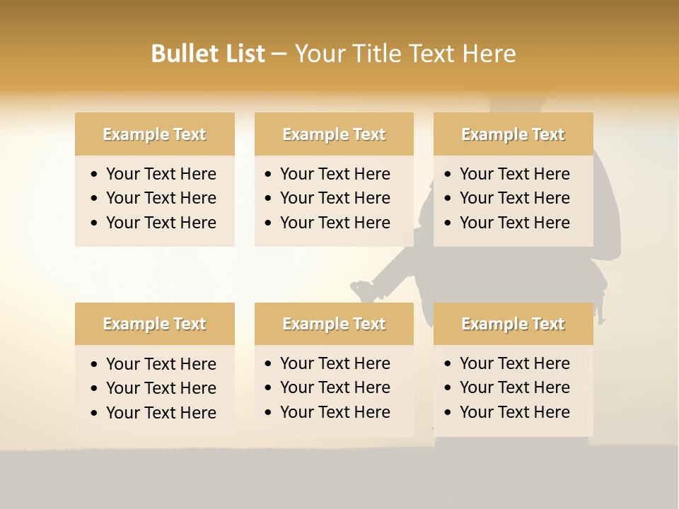 American Soldier Iraq Ranger PowerPoint Template