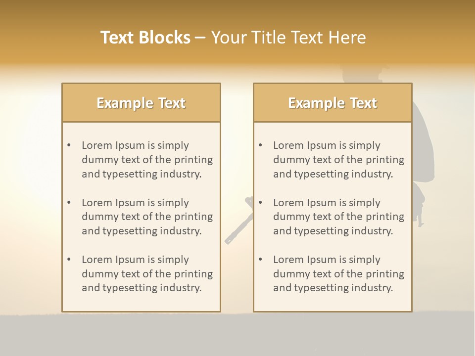 American Soldier Iraq Ranger PowerPoint Template