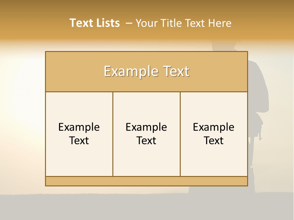 American Soldier Iraq Ranger PowerPoint Template