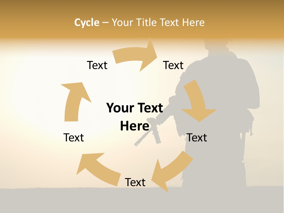 American Soldier Iraq Ranger PowerPoint Template