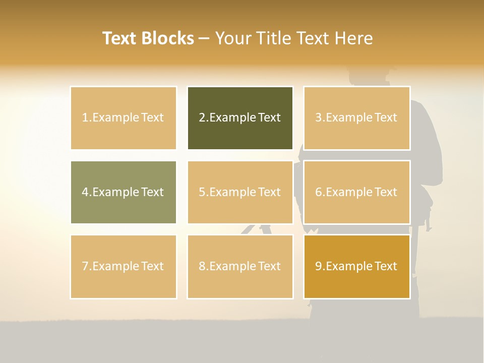 American Soldier Iraq Ranger PowerPoint Template