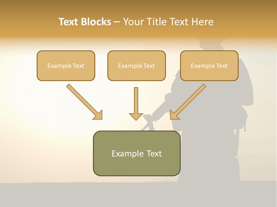 American Soldier Iraq Ranger PowerPoint Template