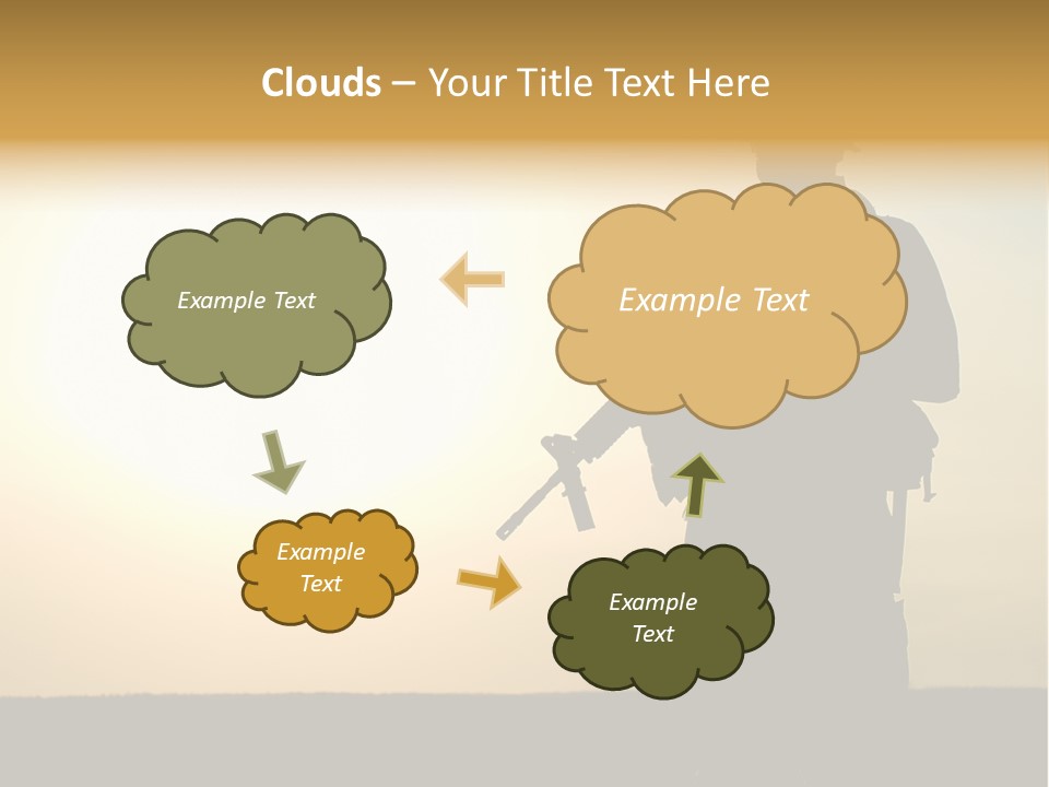 American Soldier Iraq Ranger PowerPoint Template