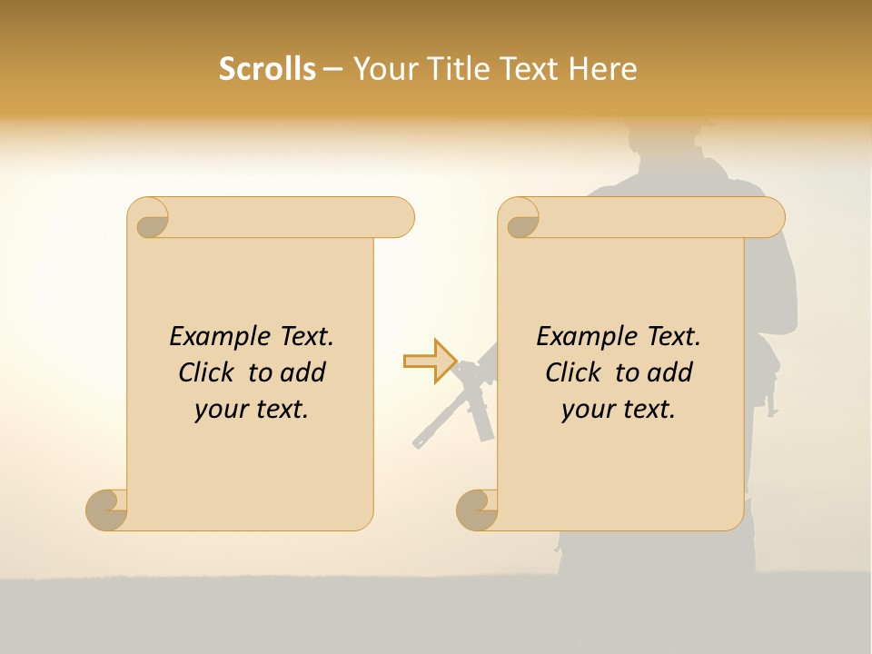 American Soldier Iraq Ranger PowerPoint Template