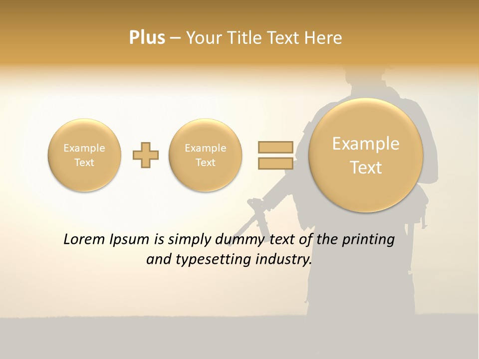 American Soldier Iraq Ranger PowerPoint Template