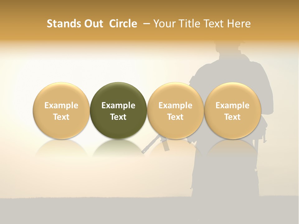 American Soldier Iraq Ranger PowerPoint Template