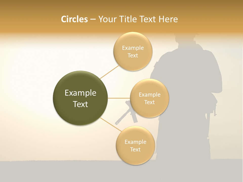 American Soldier Iraq Ranger PowerPoint Template