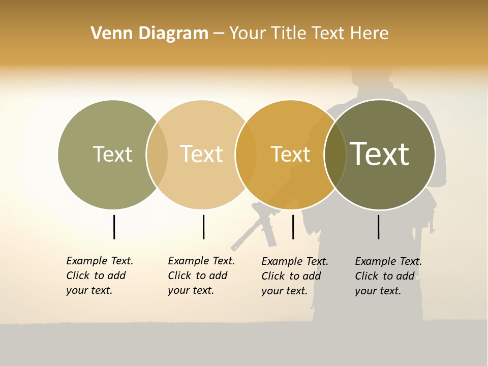 American Soldier Iraq Ranger PowerPoint Template