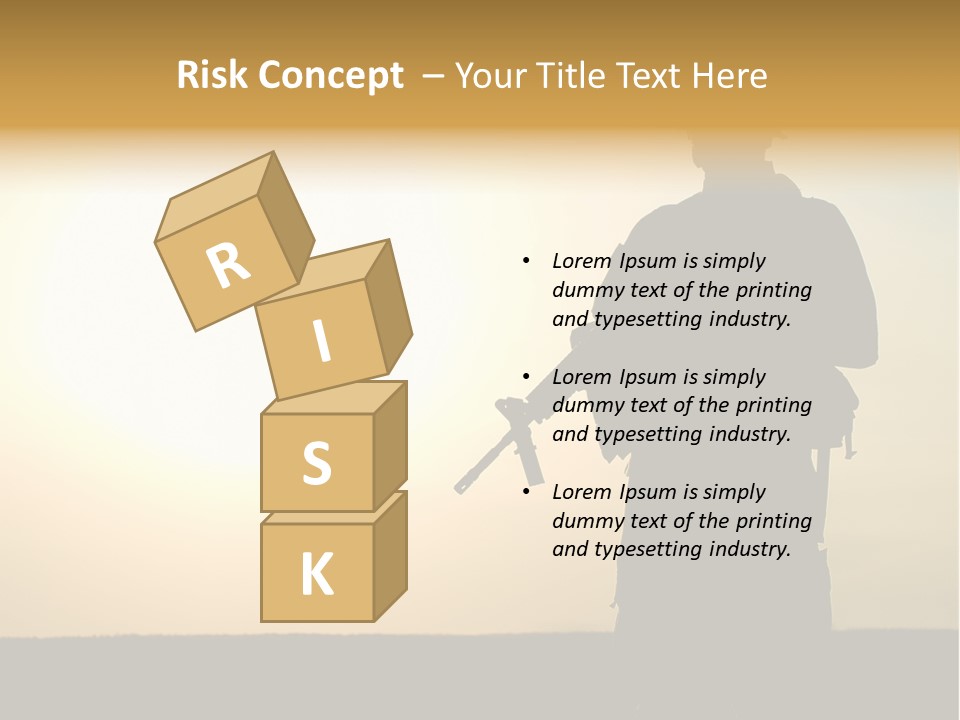 American Soldier Iraq Ranger PowerPoint Template