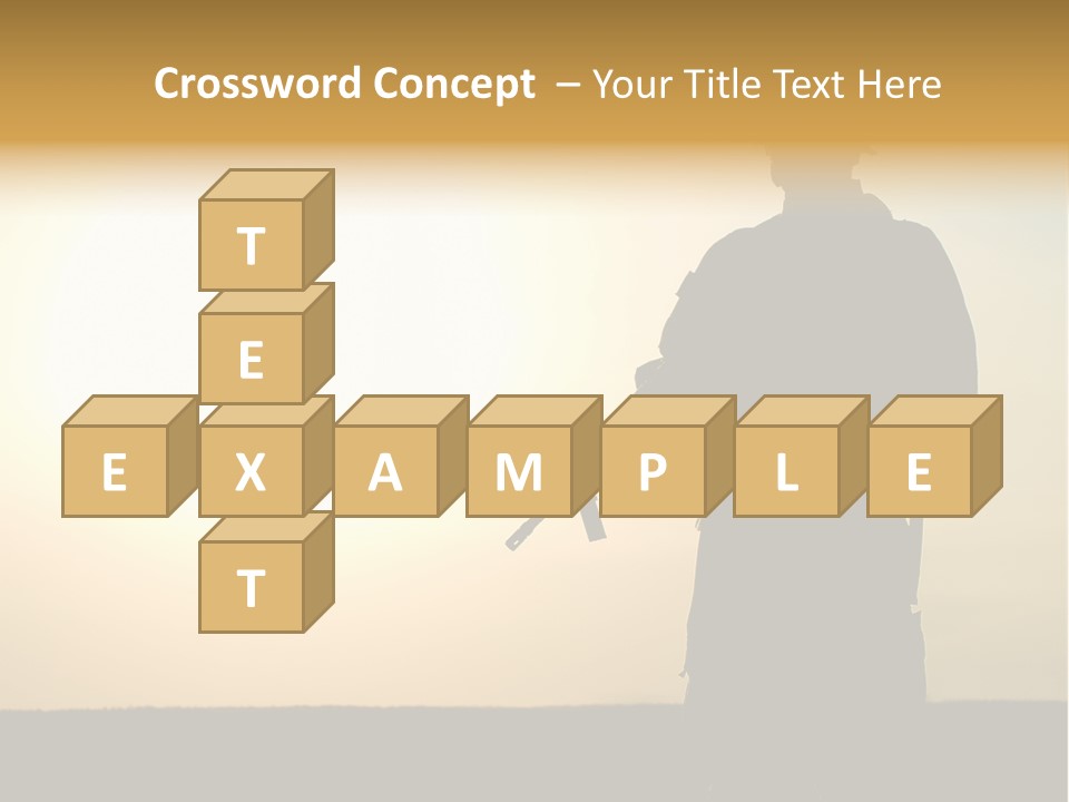 American Soldier Iraq Ranger PowerPoint Template