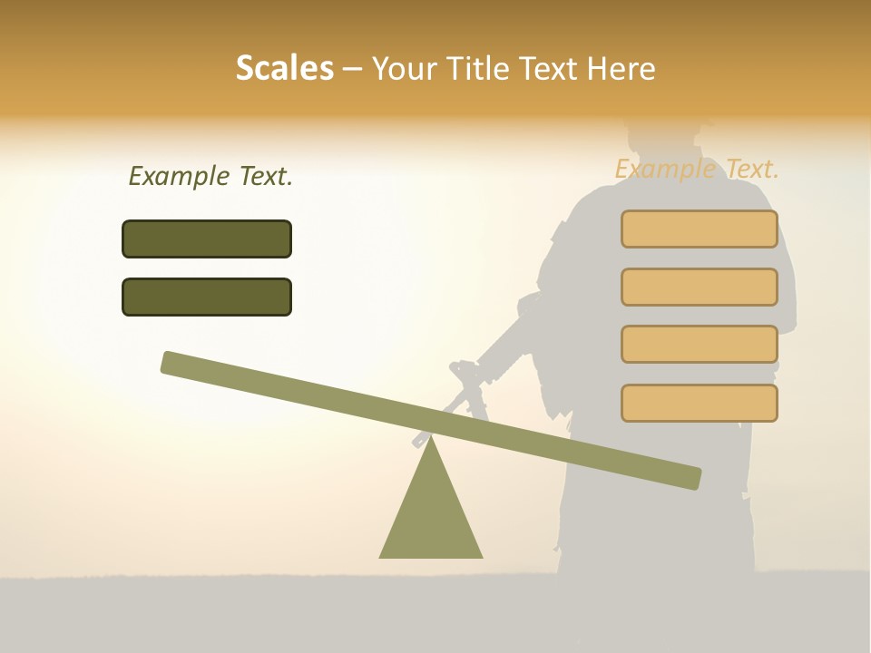 American Soldier Iraq Ranger PowerPoint Template