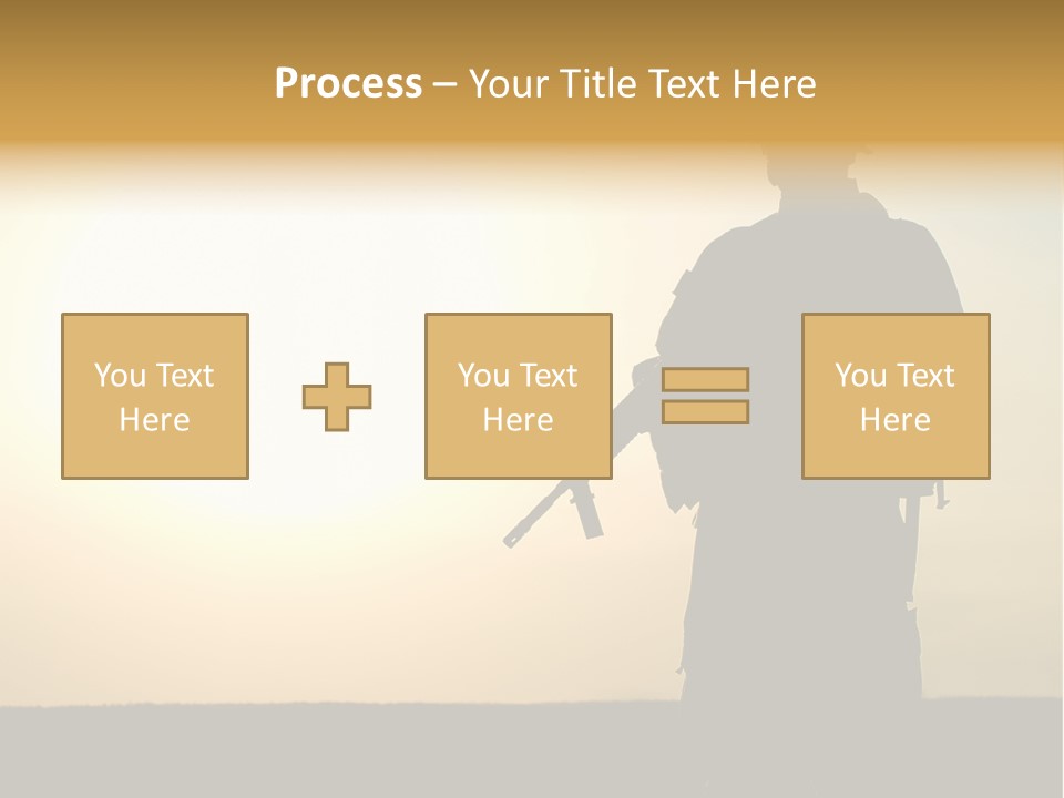 American Soldier Iraq Ranger PowerPoint Template