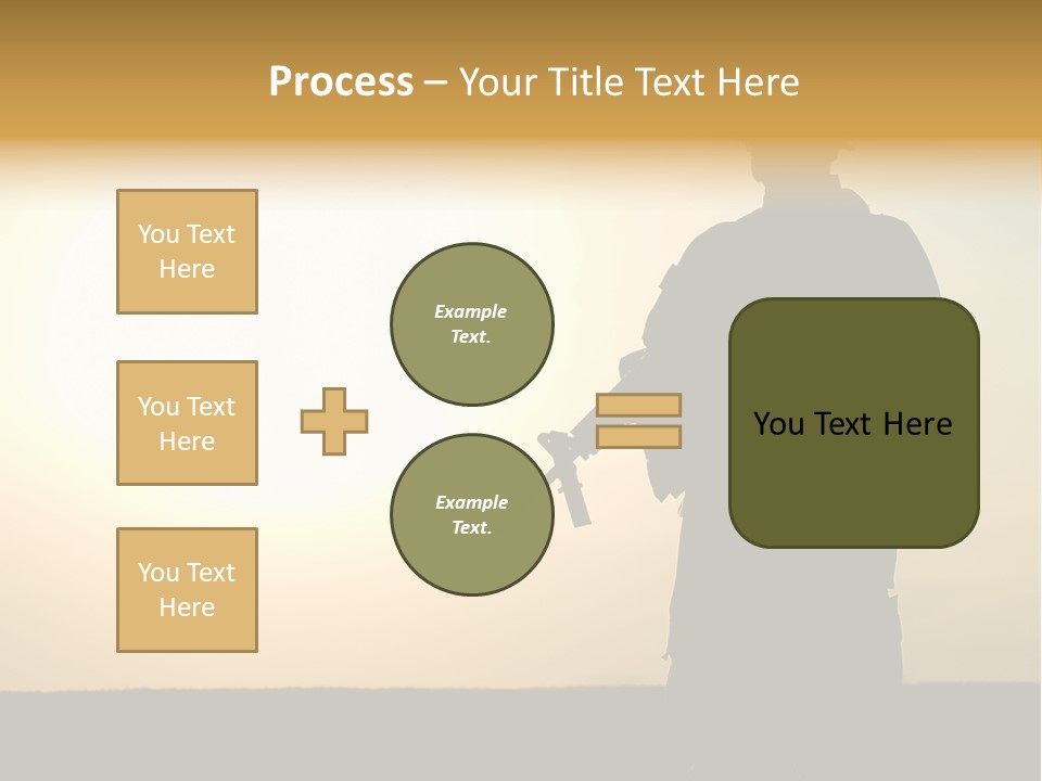 American Soldier Iraq Ranger PowerPoint Template