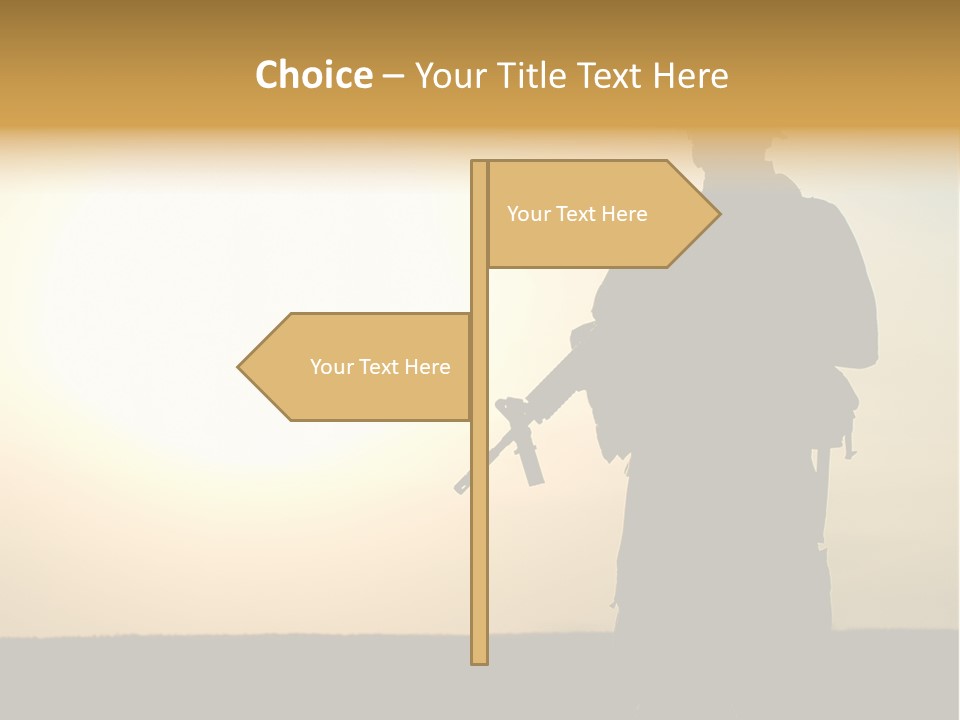 American Soldier Iraq Ranger PowerPoint Template