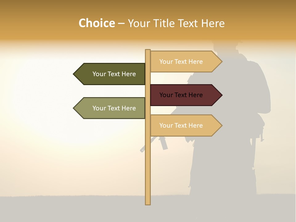American Soldier Iraq Ranger PowerPoint Template