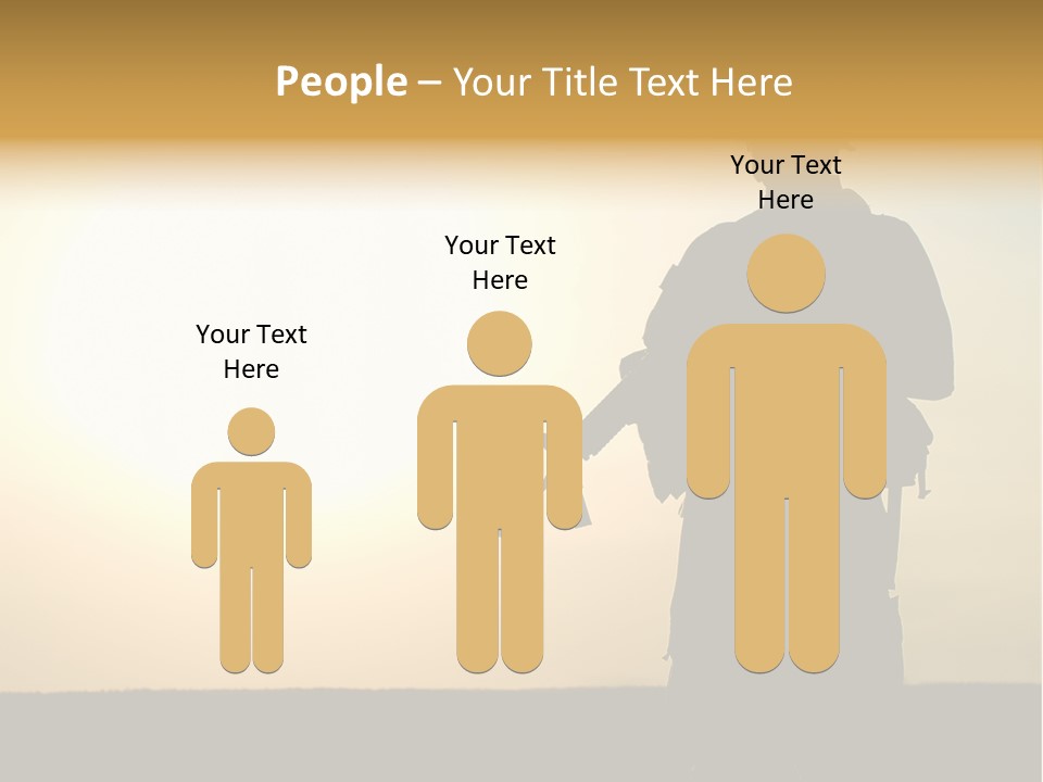American Soldier Iraq Ranger PowerPoint Template