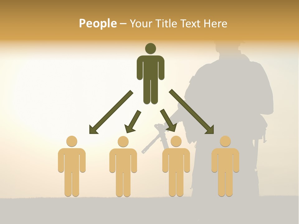 American Soldier Iraq Ranger PowerPoint Template