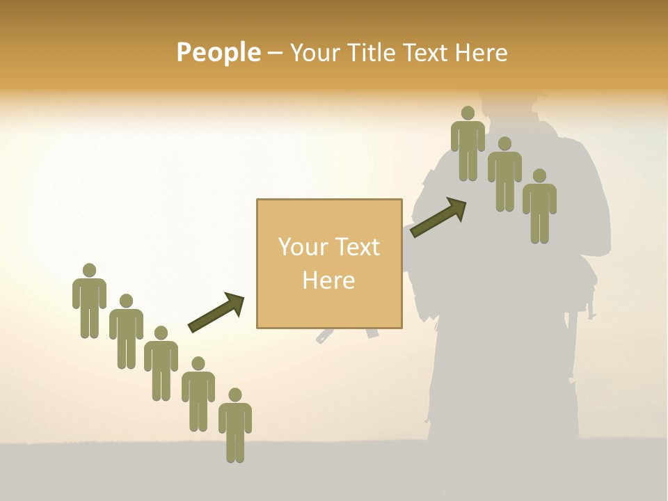 American Soldier Iraq Ranger PowerPoint Template