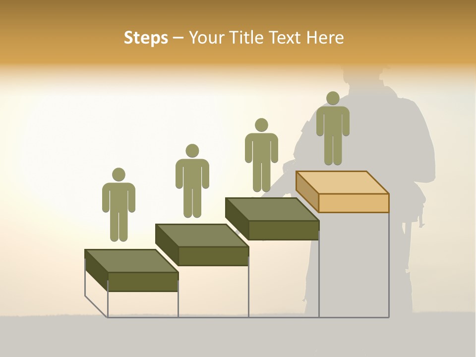 American Soldier Iraq Ranger PowerPoint Template