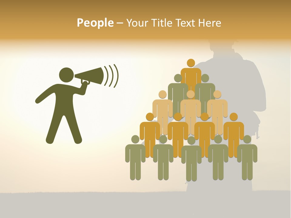 American Soldier Iraq Ranger PowerPoint Template