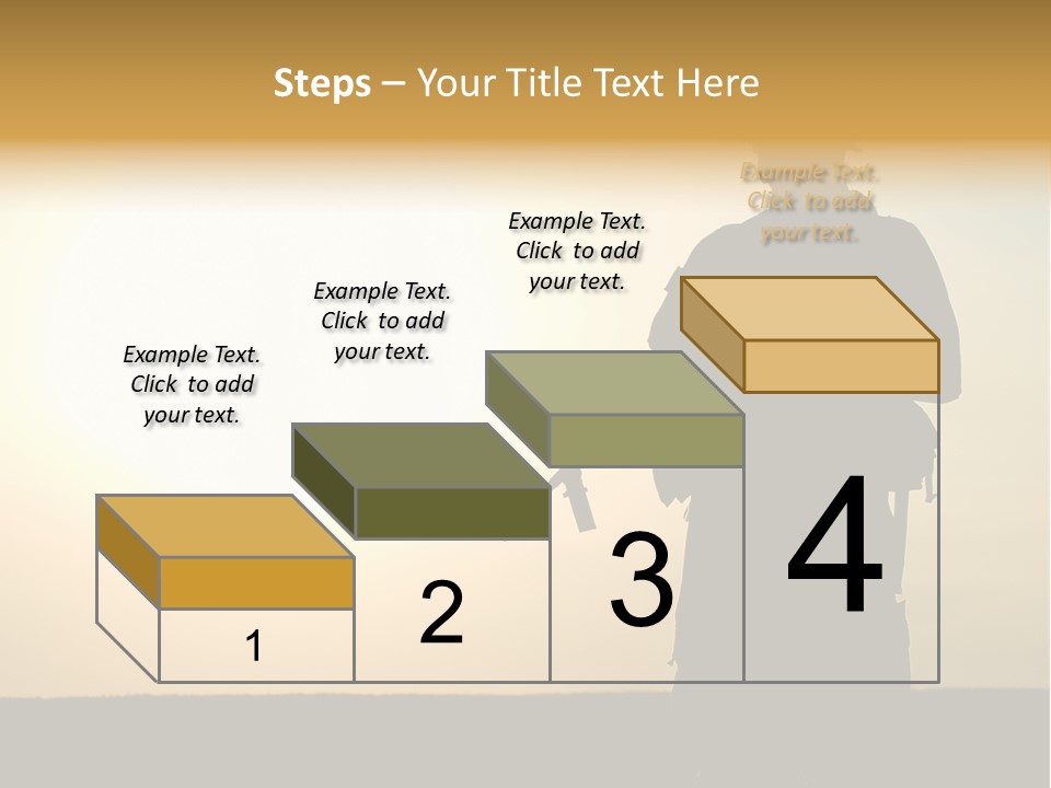 American Soldier Iraq Ranger PowerPoint Template