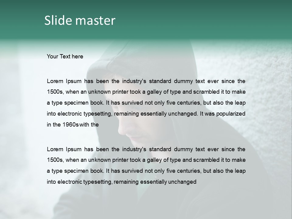 Unemployment Dirty Street PowerPoint Template