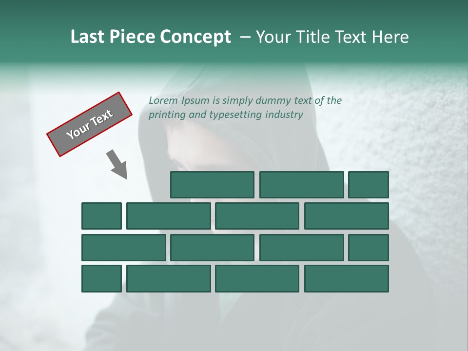 Unemployment Dirty Street PowerPoint Template