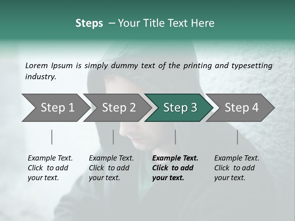 Unemployment Dirty Street PowerPoint Template