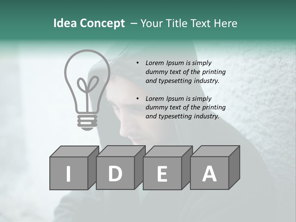 Unemployment Dirty Street PowerPoint Template