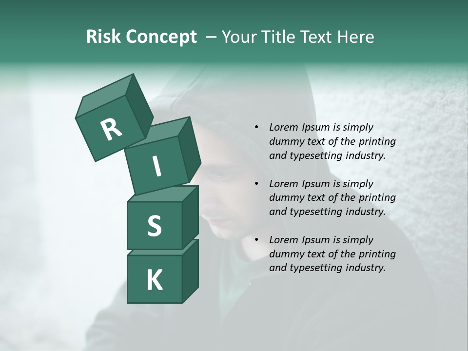 Unemployment Dirty Street PowerPoint Template