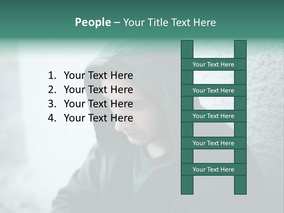 Unemployment Dirty Street PowerPoint Template